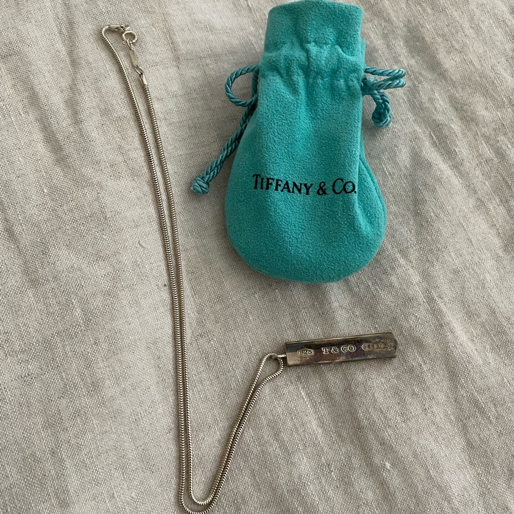 Tiffany 1837 bar pendant necklace